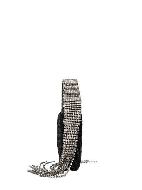 Borsa raso e strass GEDEBE | GABI SATIN CRYSTALNERO